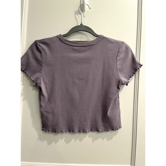 PacSun Size XS / S Purple Daisy Crop Top and Sweatpants *Minor Flaw* - Picture 6 of 10